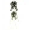 2 Parça  Set Metal Fındık - Ceviz Kıracak Beyaz Saplı