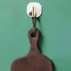 2li Yapışkanlı Retro Askılık Dolap Kapak Kulpu Beyaz