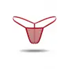 3lü Renkli Transparan Tül String Tanga TM0369