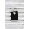 316L Cerrahi Çelik Zirkon Taşlı Kalp Model Göbek Piercing