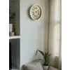 36 Cm Beyaz Retro Dekoratif Duvar Saati