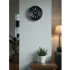 36 cm Dekoratif Gri Duvar Saati