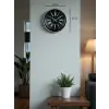 36 cm Dekoratif Gri Duvar Saati