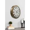 36 cm Eskitme Metal Roma Rakamlı Duvar Saati