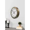 36 cm Eskitme Metal Standart Duvar Saati
