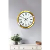 36 cm Gold Metal Roma Rakamlı Duvar Saati