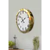 36 cm Gold Metal Standart Duvar Saati