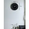 36 Cm Gri Arapça Rakamlı Duvar Saati