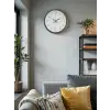 36 Cm Gri Dekoratif Duvar Saati