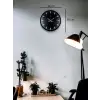 36 Cm Gri Dekoratif Duvar Saati