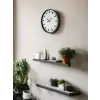 36 Cm Gri Sade Dekoratif Duvar Saati
