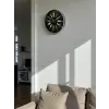 36 Cm Gri Şık Dekoratif Duvar Saati