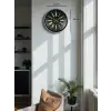36 Cm Gri Şık Dekoratif Duvar Saati