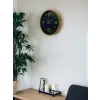 36 Cm Kahverengi Dekoratif Duvar Saati