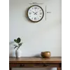 36 Cm Kahverengi Modern Dekoratif Duvar Saati