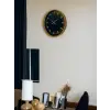 36 Cm Kahverengi Modern Duvar Saati