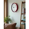36 Cm Kırmızı Dekoratif Duvar Saati