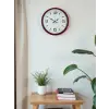 36 Cm Kırmızı Modern Dekoratif Duvar Saati