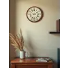 36 Cm Kırmızı Retro Duvar Saati