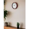 36 Cm Kırmızı Sade Dekoratif Duvar Saati