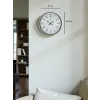 36 Cm Krem Dekoratif Duvar Saati