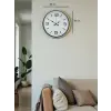 36 Cm Krem Modern Dekoratif Duvar Saati
