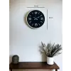 36 Cm Krem Şık Dekoratif Duvar Saati