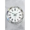 36 cm Krom Metal Roma Rakamli Duvar Saati