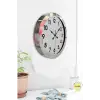 36 cm Krom Metal Standart Duvar Saati