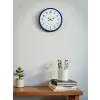 36 Cm Lacivert Dekoratif Duvar Saati
