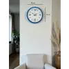 36 Cm Mavi Dekoratif Duvar Saati