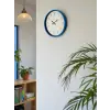 36 Cm Mavi Sade Dekoratif Duvar Saati