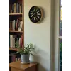 36 Cm Modern Kahverengi Duvar Saati