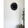 36 Cm Modern Siyah Duvar Saati