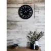 36 Cm Modern Siyah Duvar Saati