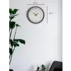 36 Cm Mor 24 Saat Göstergeli Özel Tasarım Duvar Saati