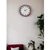 36 Cm Pembe Dekoratif Duvar Saati