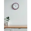 36 Cm Pembe Dekoratif Duvar Saati