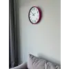 36 Cm Pembe Dekoratif Duvar Saati