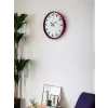 36 Cm Pembe Dekoratif Duvar Saati