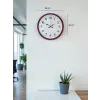 36 Cm Pembe Dekoratif Duvar Saati