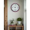 36 Cm Pembe Modern Duvar Saati