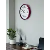 36 Cm Pembe Modern Duvar Saati