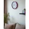 36 Cm Pembe Roma Rakamlı Duvar Saati