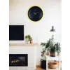 36 Cm Sarı Dekoratif Duvar Saati