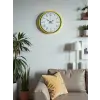 36 Cm Sarı Dekoratif Duvar Saati