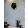 36 Cm Sarı Dekoratif Duvar Saati