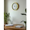 36 Cm Sarı Dekoratif Duvar Saati