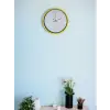 36 Cm Sarı Dekoratif Duvar Saati