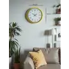 36 Cm Sarı Dekoratif Duvar Saati